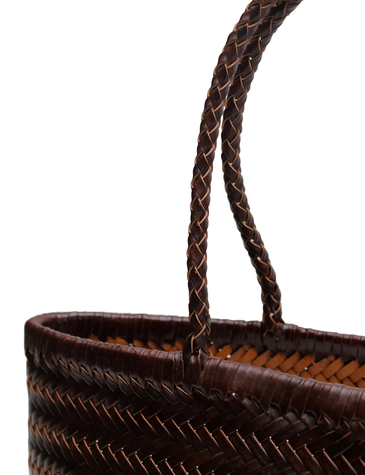 AMELIA WOVEN BAG - CHOCOLATE