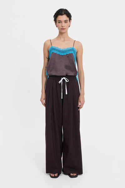 LILY TANK - BROWN