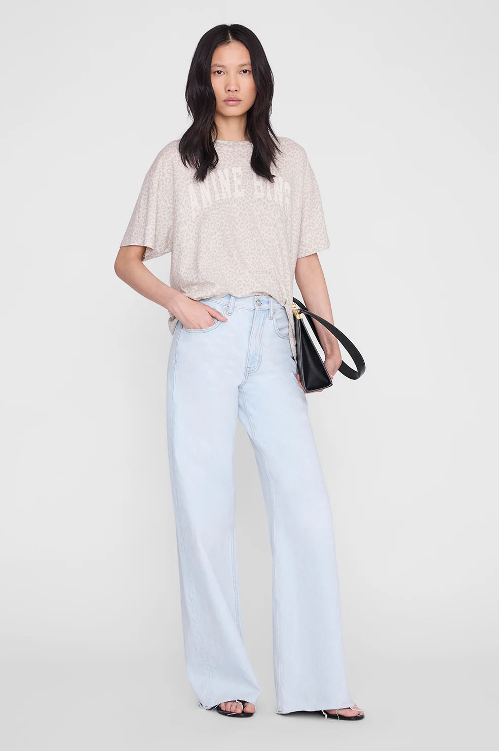 CADE TEE ANINE BING - WHITE WASHED LEOPARD