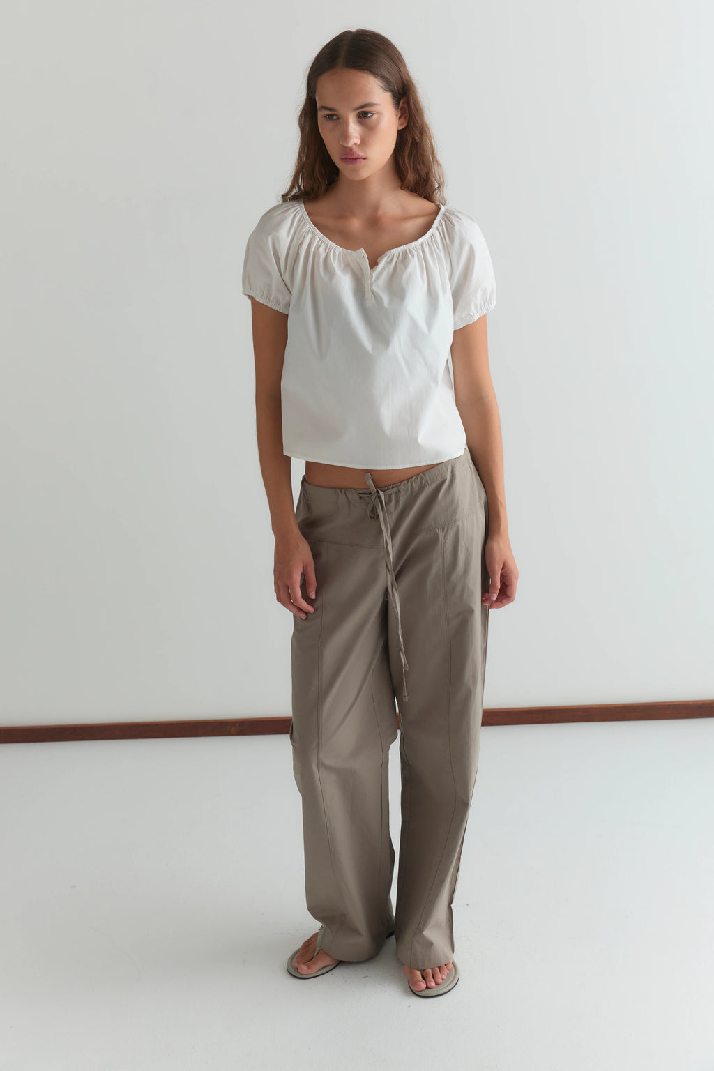 POPLIN T SHIRT - WHITE