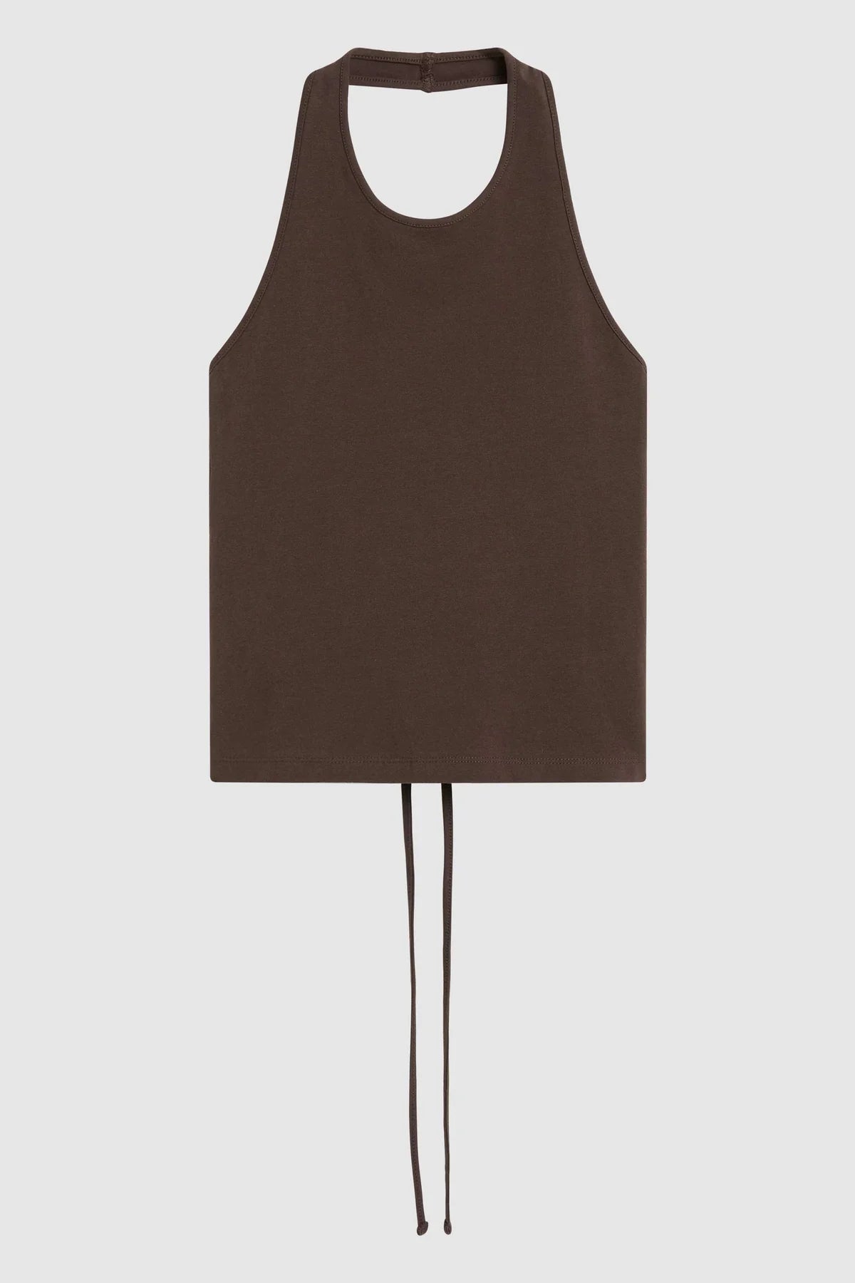 SOFT JERSEY HALTER TOP - LIQUEUR