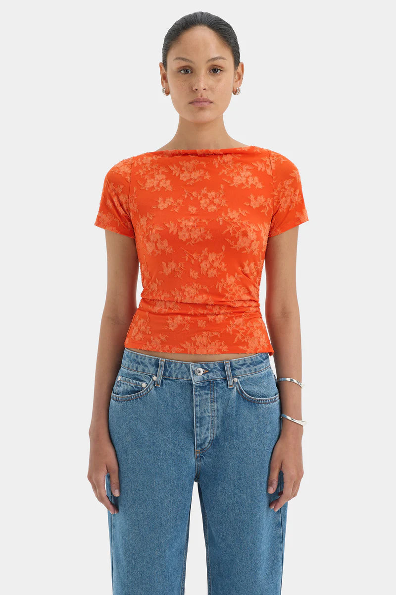 (PRE-ORDER) BLANCA TOP - PALMERA TANGERINE