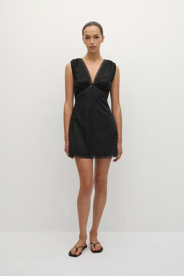 DENISE MINI DRESS - BLACK