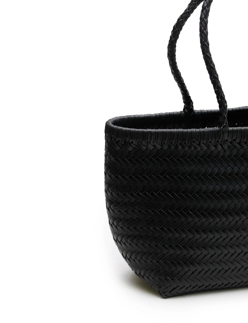 AMELIA WOVEN BAG - BLACK