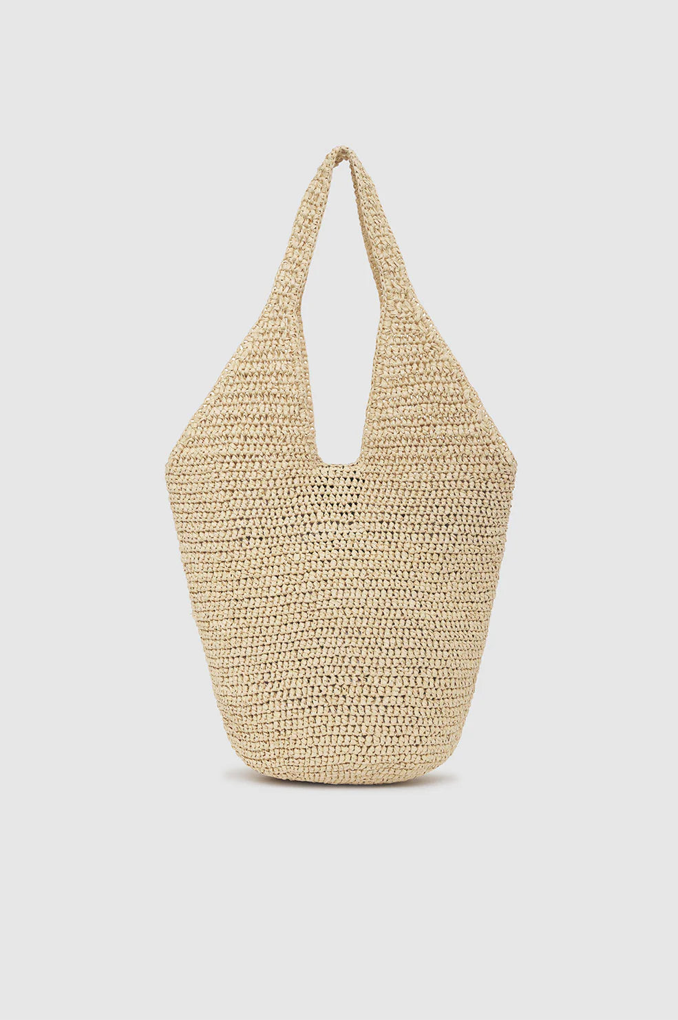 SMALL LEAH HOBO - NATURAL WITH BLACK