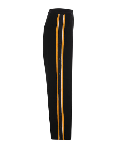 (PRE-ORDER) ORGANIC SIDE SNAP TRACKPANT - BLACK