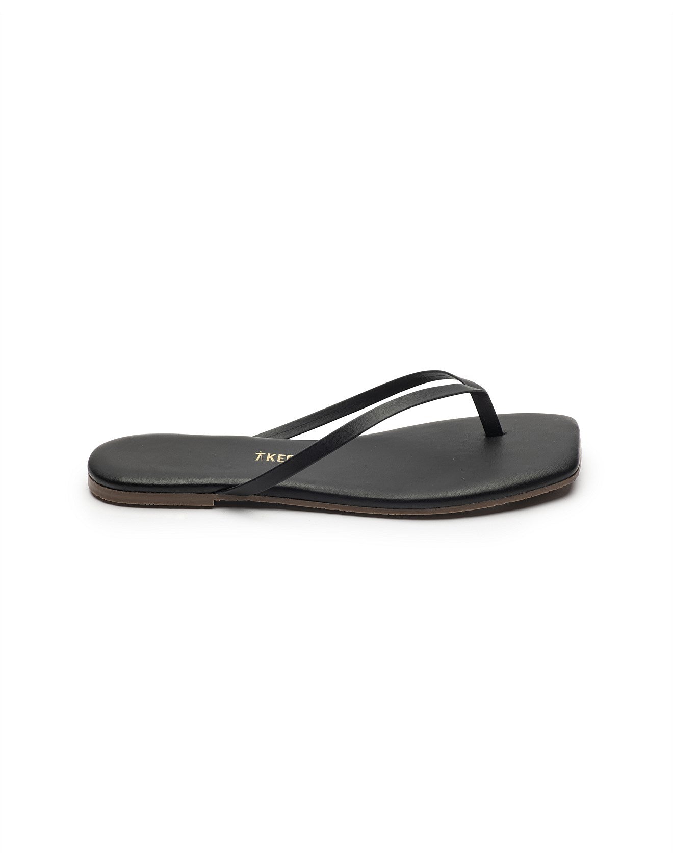 SQUARE TOE LILY SLIDE - BLACK