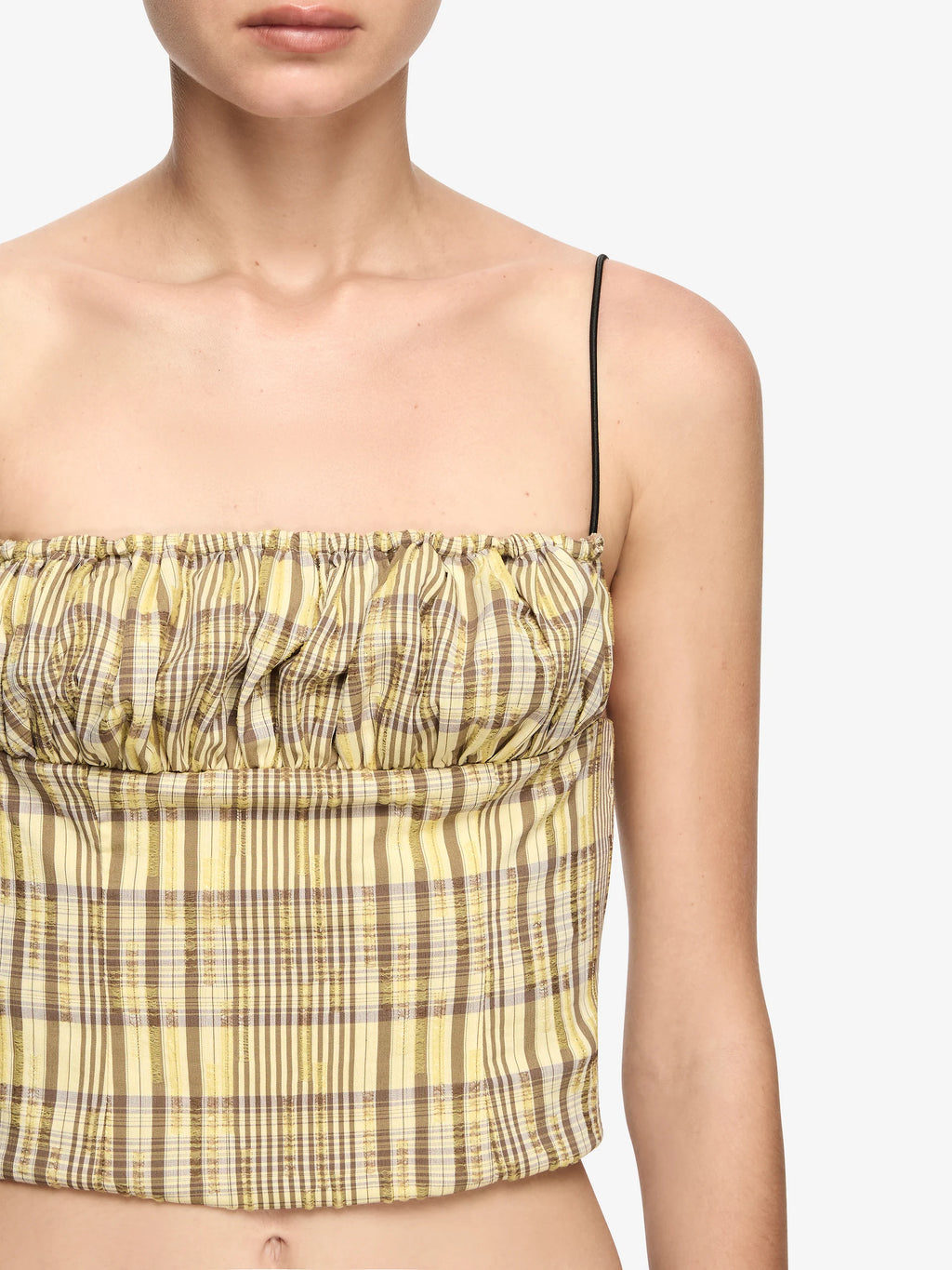 TESSELLATE TOP - CITRUS / TAUPE