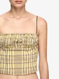 TESSELLATE TOP - CITRUS / TAUPE