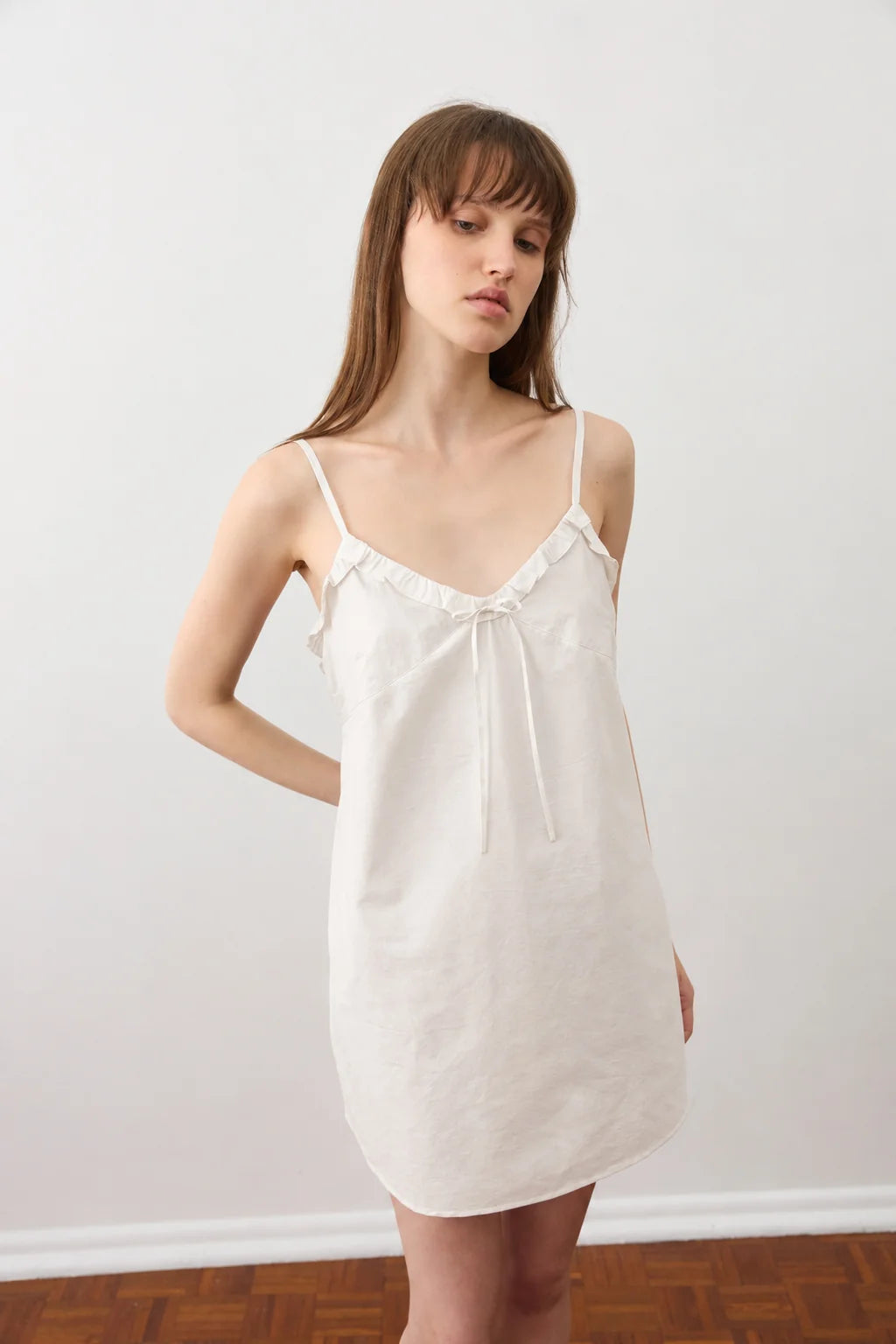 (PRE-ORDER) BIAS MINI DRESS - WHITE