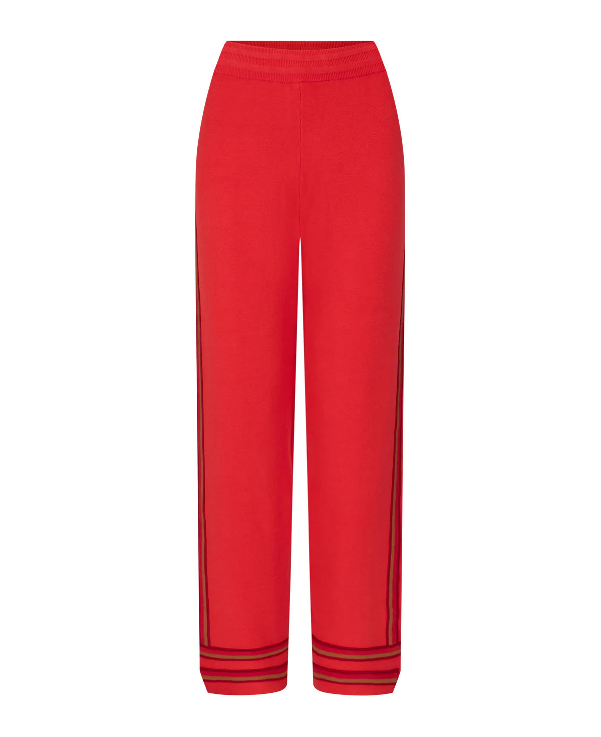 ORGANIC MOTLEY TRACK PANT - CRIMSON