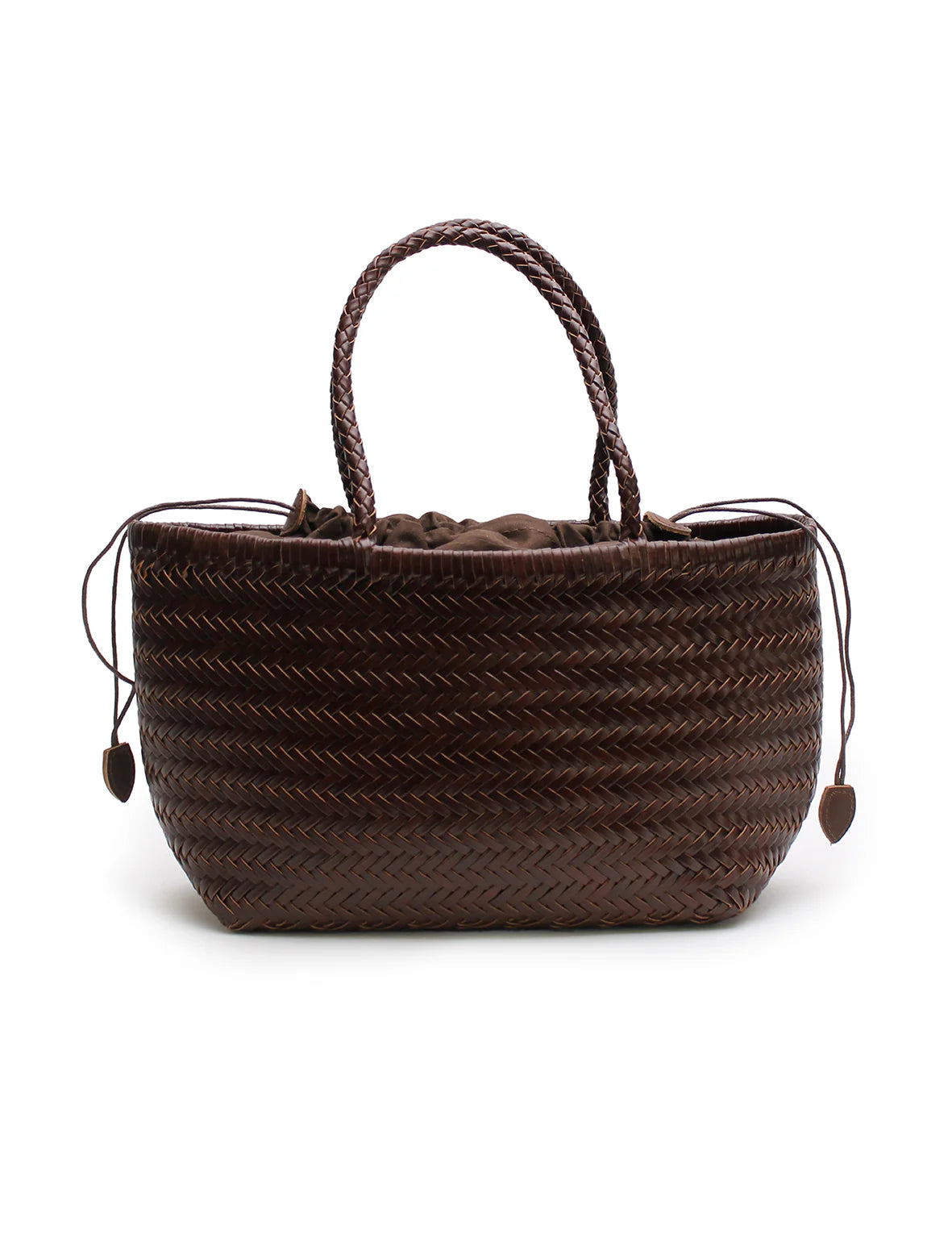AMELIA WOVEN BAG - CHOCOLATE