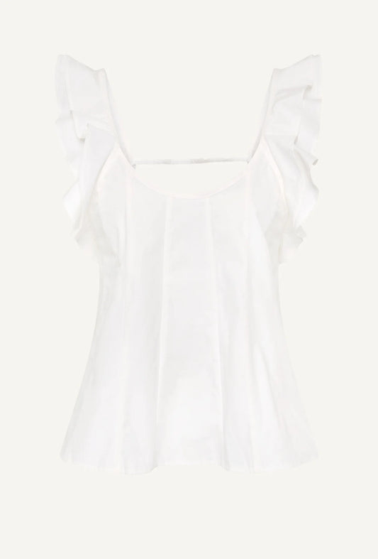 LOOSE TRACK OF TIME TOP - WHITE