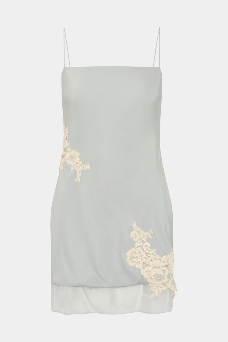 (PRE-ORDER) NORIA MINI DRESS - POWDER BLUE
