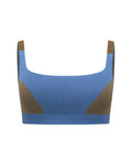 (PRE-ORDER) ORGANIC COLOUR BLOCK BRALET - SKY