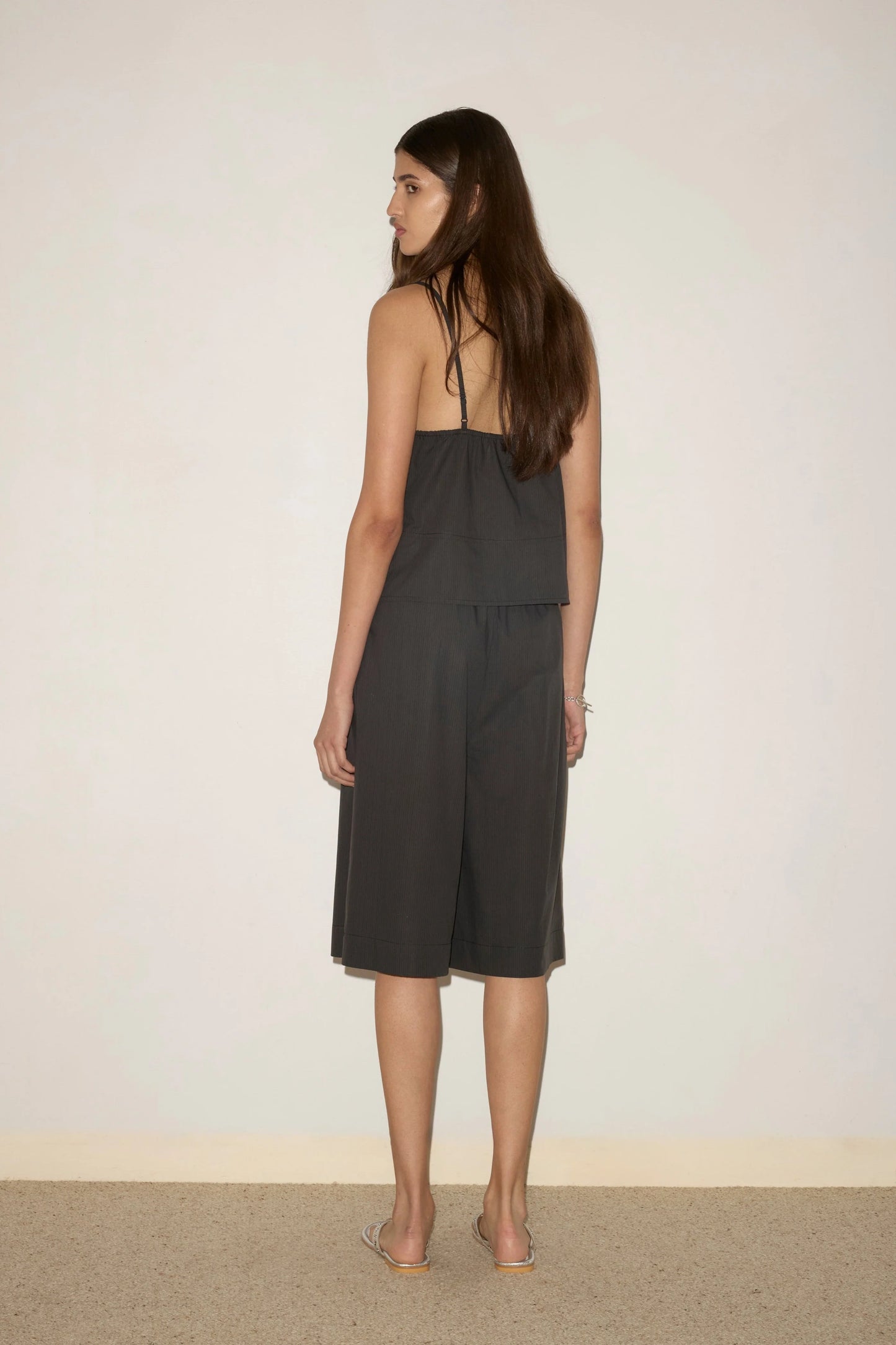 LONG LOUNGER SHORT - BLACK STRIPE