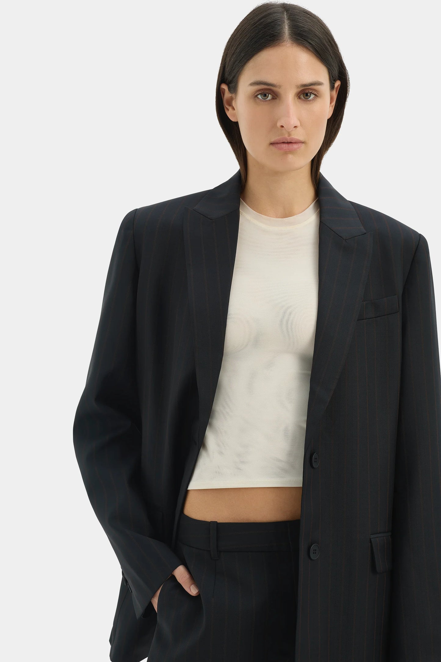 SORRENTINO BLAZER - RED PINSTRIPE