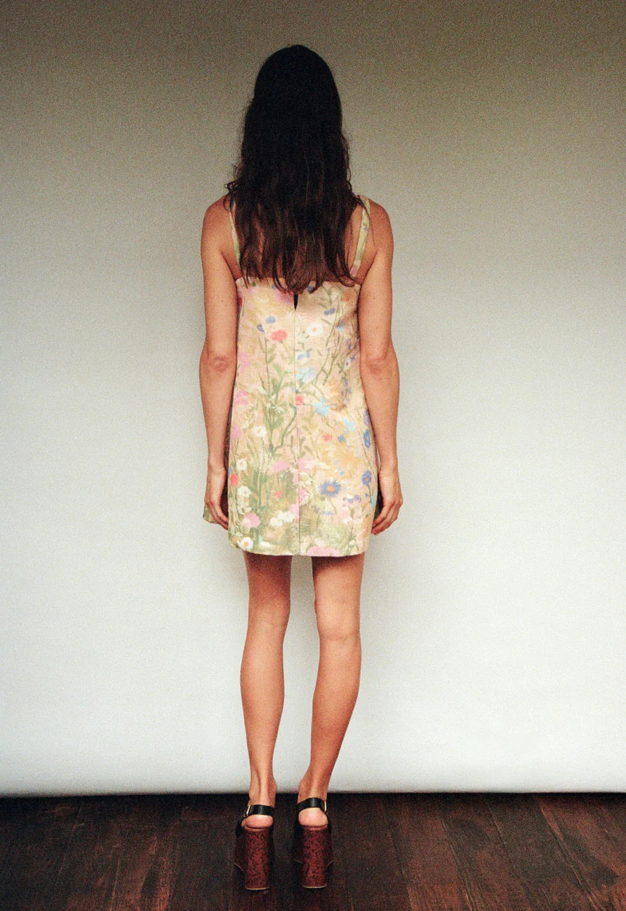 CHASING THE SUN DRESS - PRESSED FLOWERS