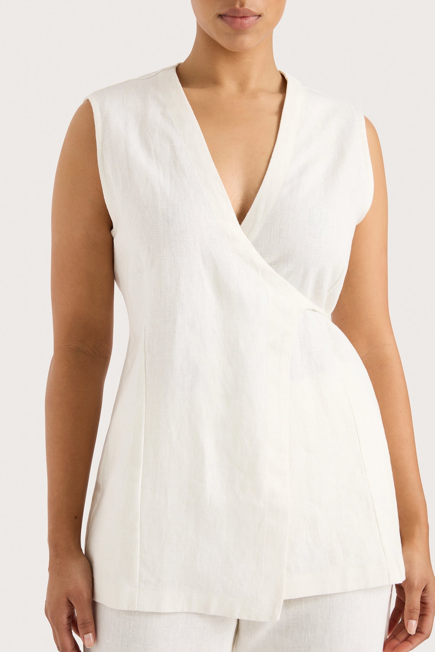 LULEA WRAP VEST - WHITE