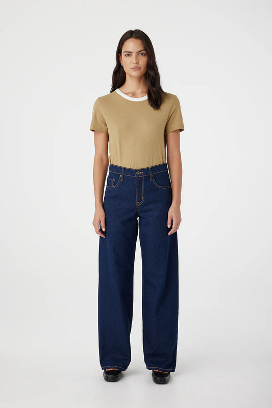 AVRIL MID SLOUCHY WIDE JEAN - NIGHTFALL