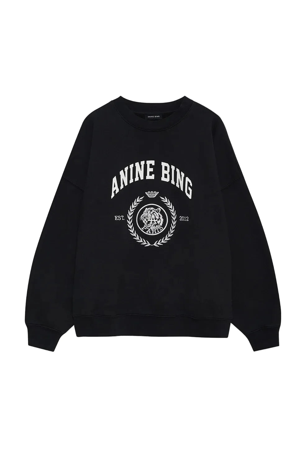 MILES SWEATSHIRT COLLEGIATE - VINTAGE BLACK