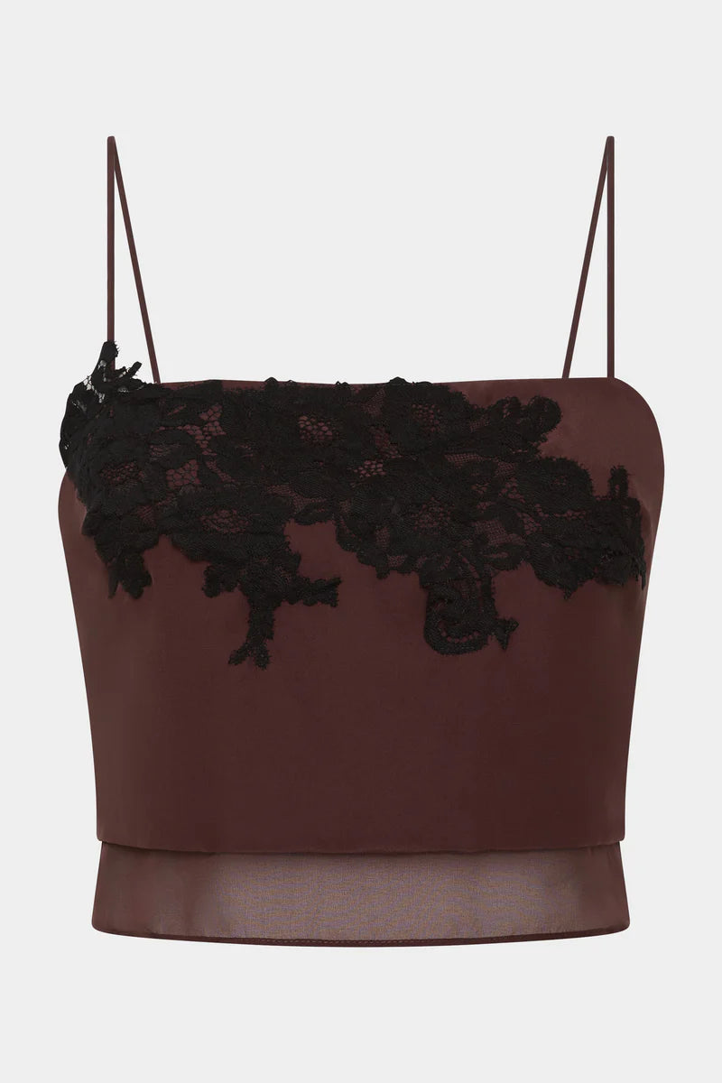 (PRE-ORDER) NORIA CROPPED CAMI - DARK PLUM