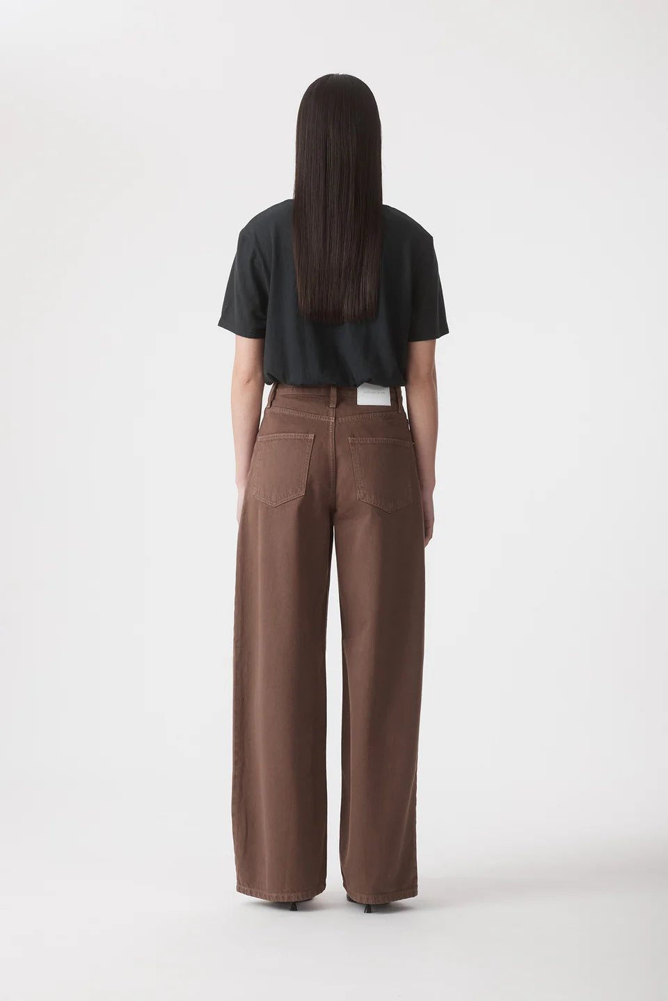CLAUDIA HIGH WIDE RELAXED JEAN - CACAO