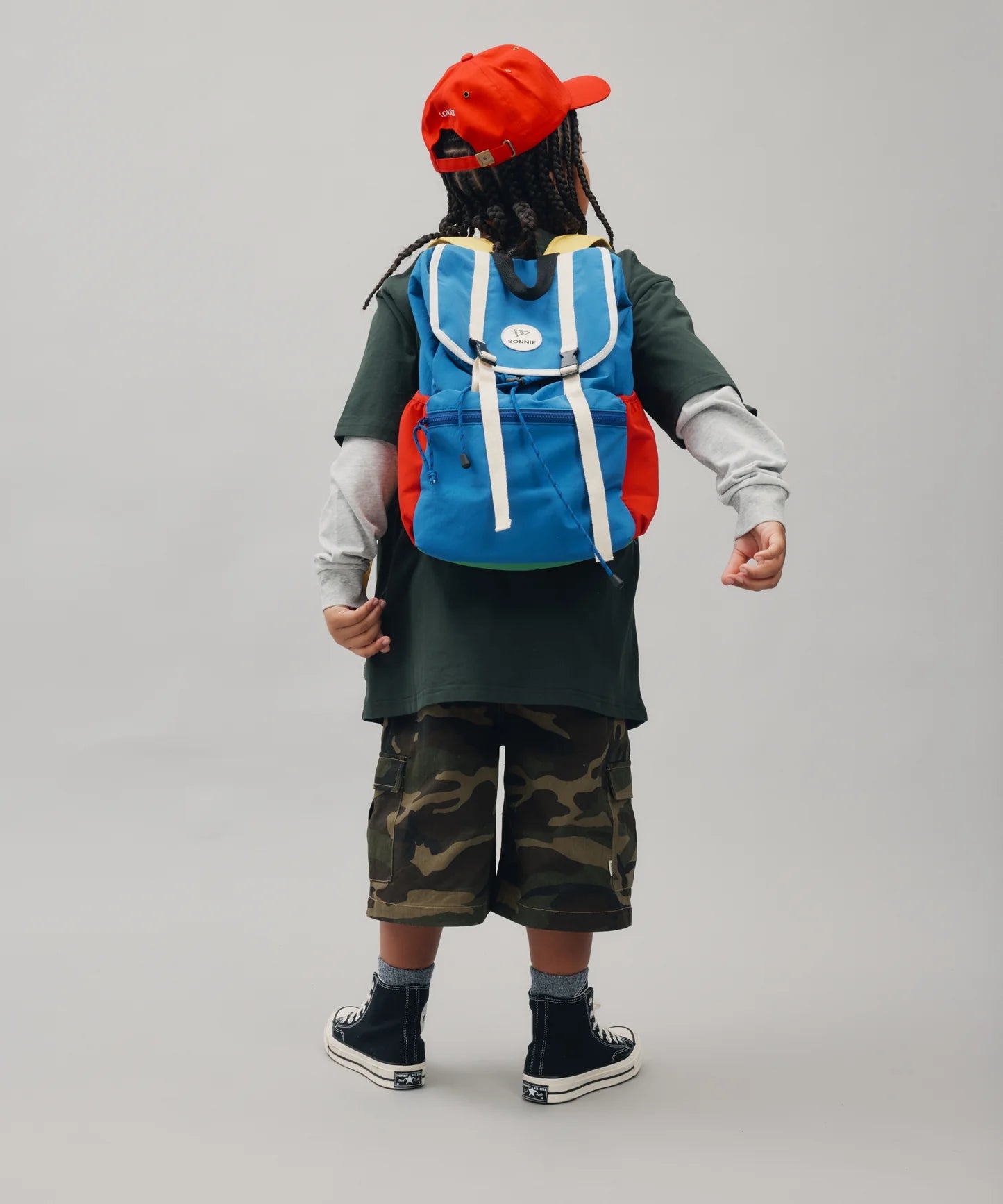 SCHOOL BAG - BLUE/RED