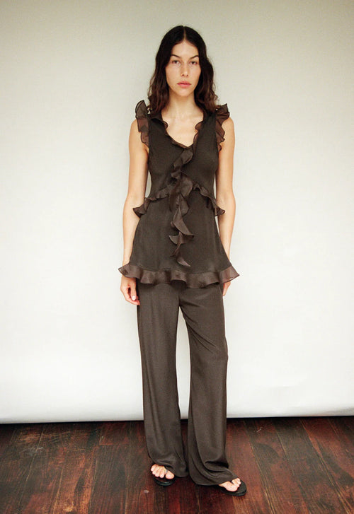 AFTERSUN PANT - BLACK COFFEE