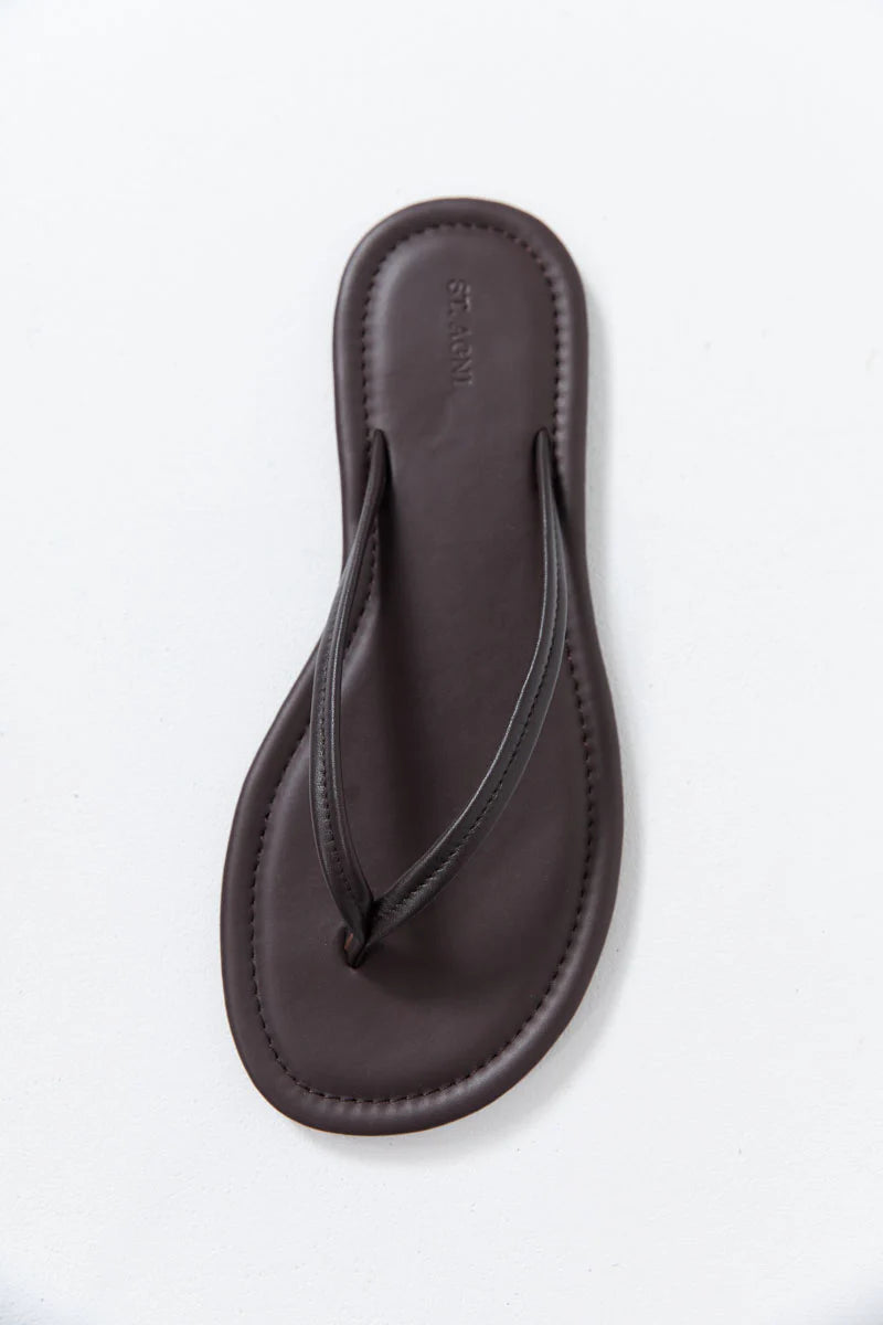 THONG DETAIL SLIDE - COFFEE