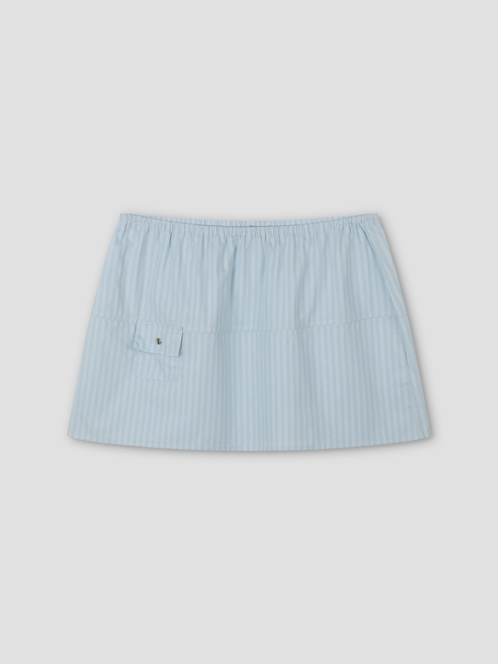 POCKET SKIRT - LAKE BLUE STRIPE