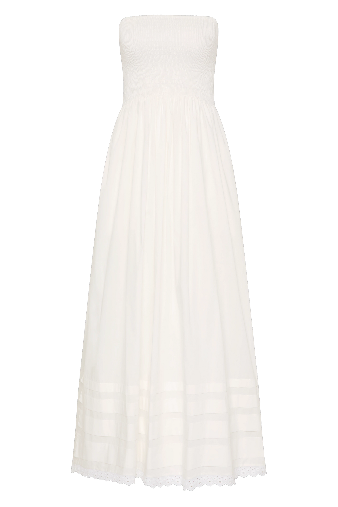 IBEN MIDI DRESS - WHITE