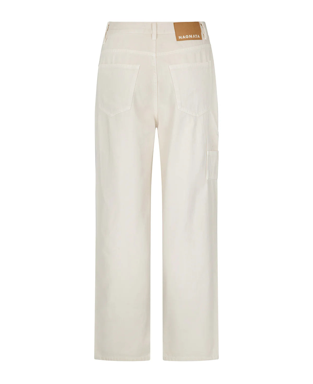 VEGETABLE DYE UTILITY JEAN - BONE WHITE