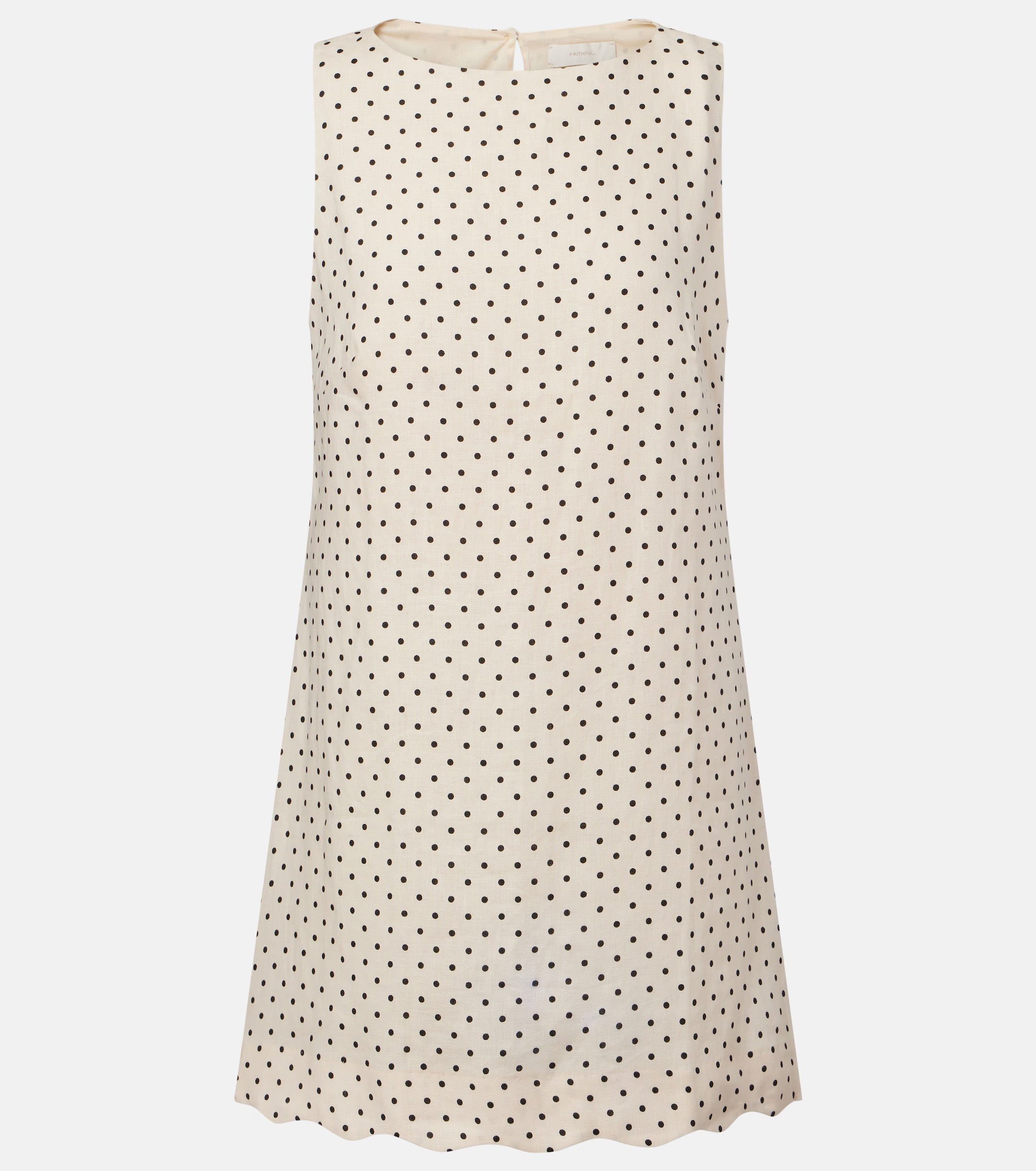 IRIA MINI DRESS - LOLA POLKA DOT CREAM / BLACK