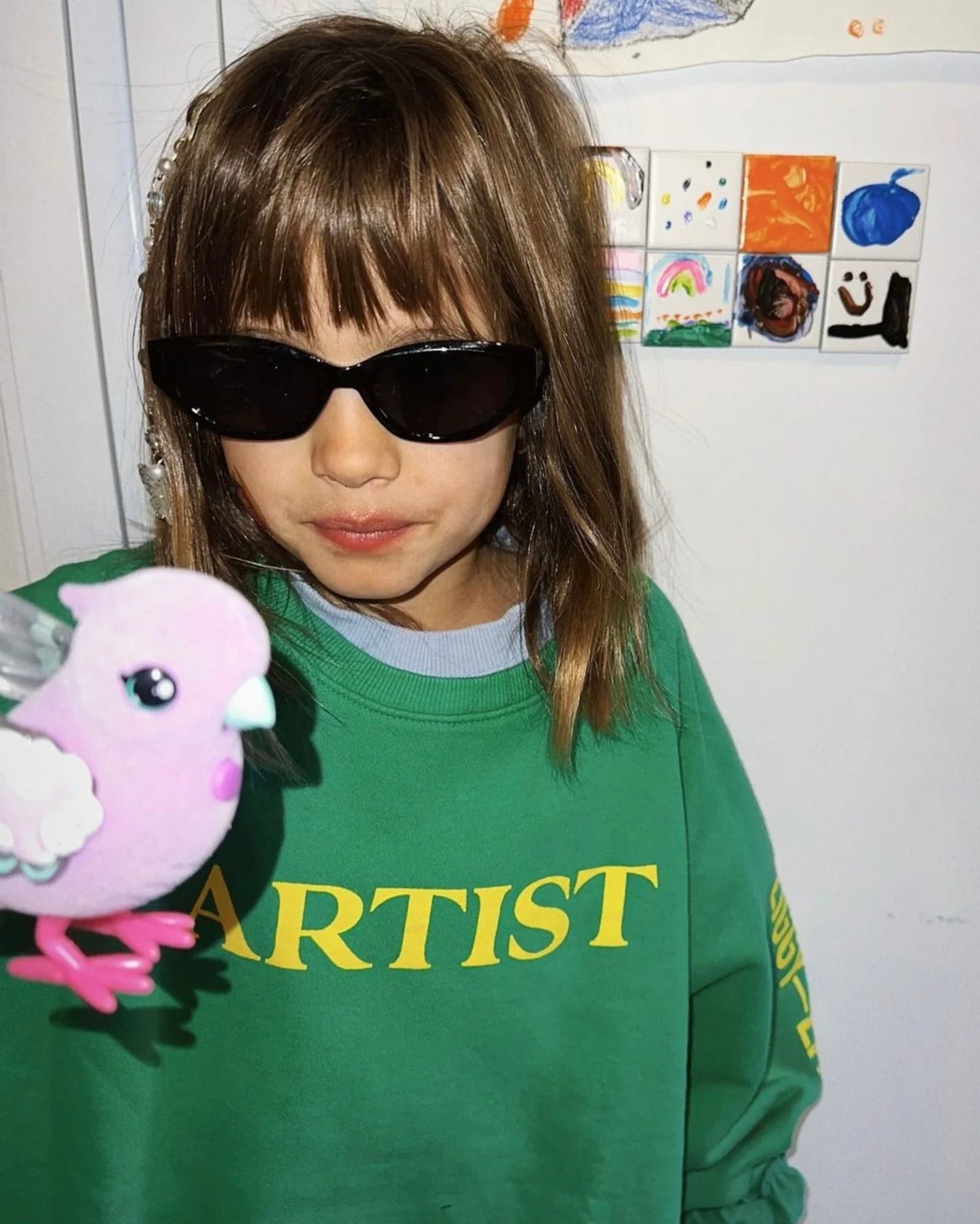 ARTIST PULLOVER - BRIGHT GREEN / YELLOW