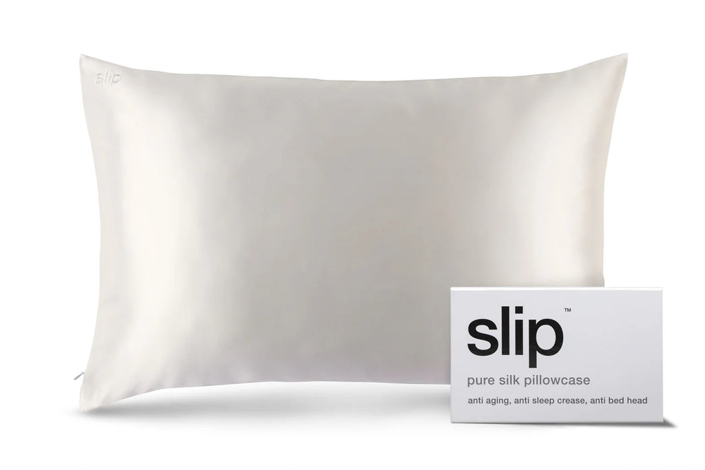 SLIP PURE SILK QUEEN PILLOWCASE - WHITE