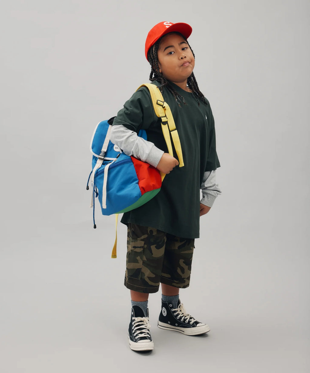 SCHOOL BAG - BLUE/RED