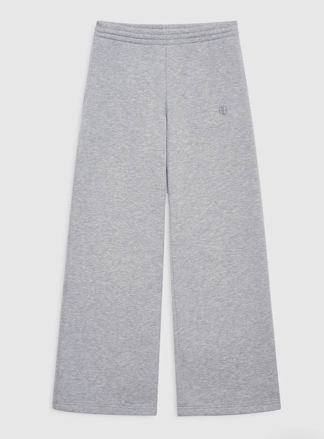 KACEY SWEATPANT MONOGRAM - MEDIUM HEATHER GREY