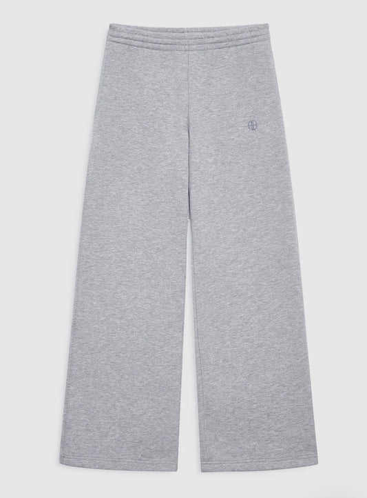 KACEY SWEATPANT MONOGRAM - MEDIUM HEATHER GREY