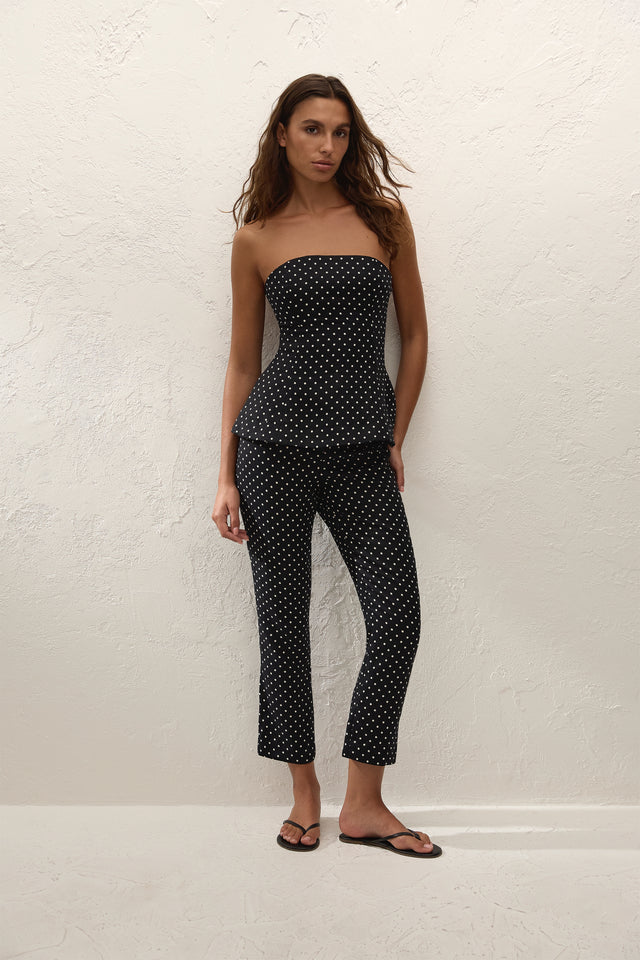 IRIA CAPRI PANT - LOLA POLKA DOT