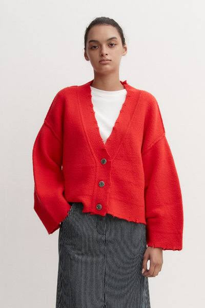 PEPA CARDIGAN - RED