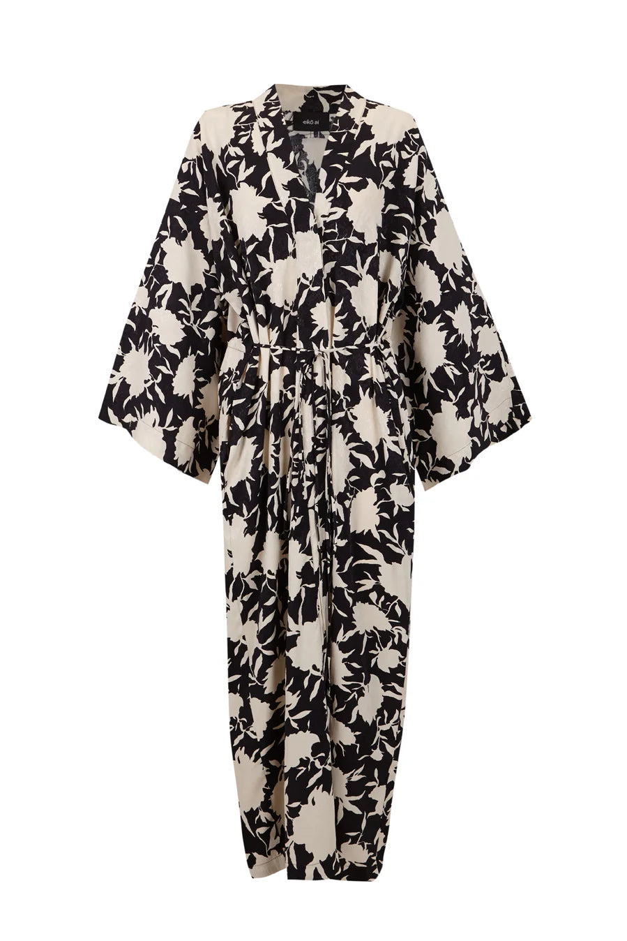 MARGOT KIMONO DRESS - BLACK & WHITE