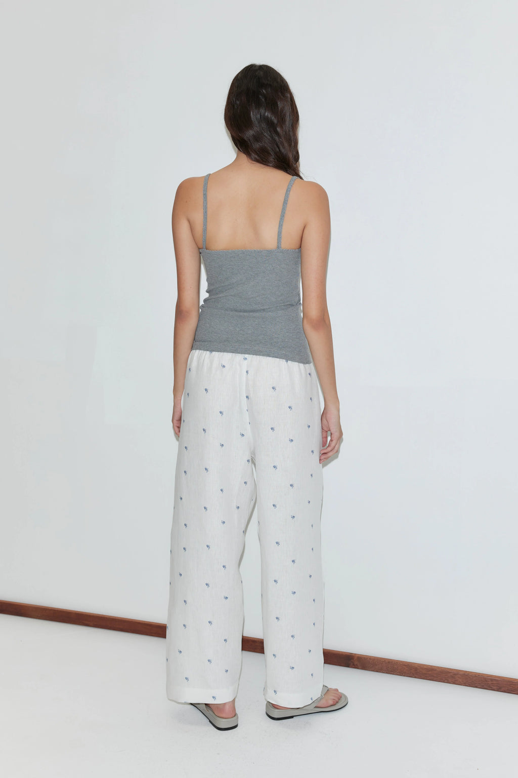EASE TROUSER - FLORAL BLUE