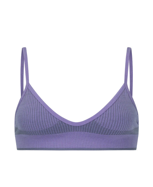 TRI WOOL BRALET - IRIS