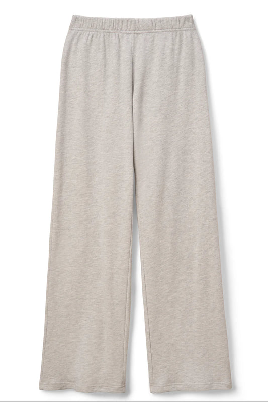 NORA FRENCH TERRY PANT - HEATHER GREY