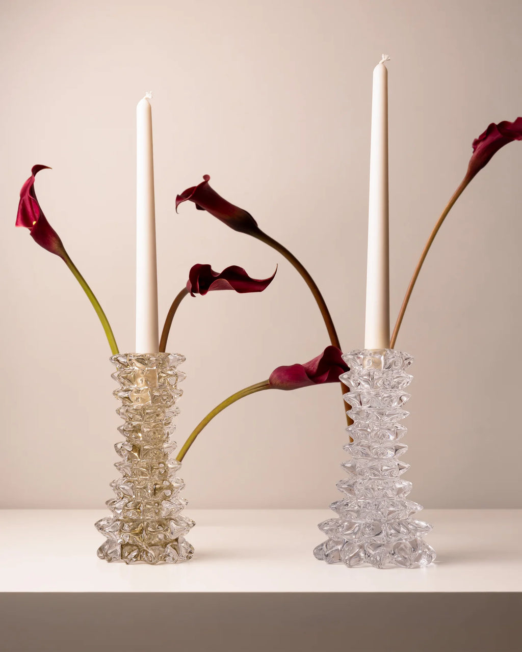 (PRE-ORDER) FIAMMA CANDLESTICK - CLEAR