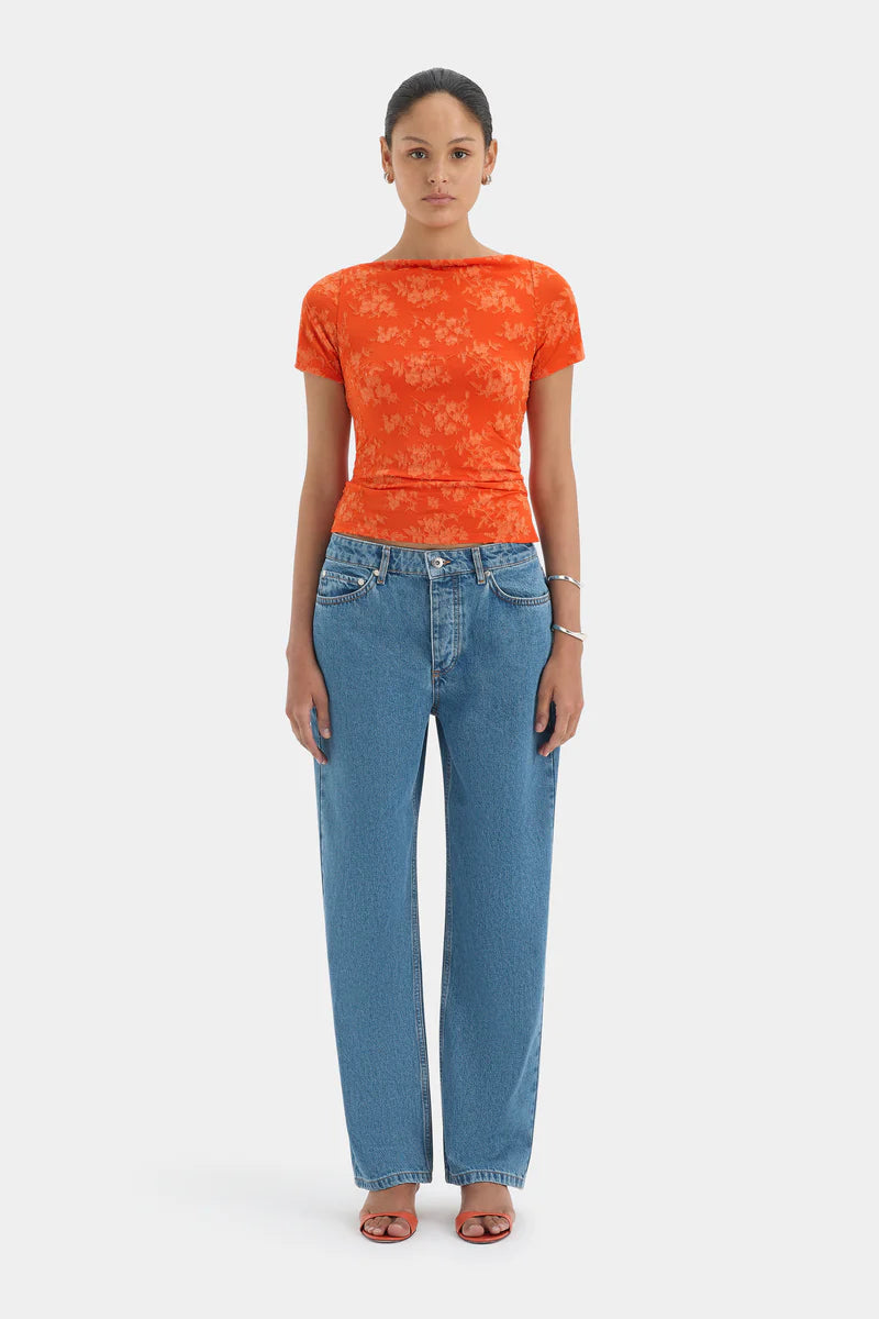 (PRE-ORDER) BLANCA TOP - PALMERA TANGERINE