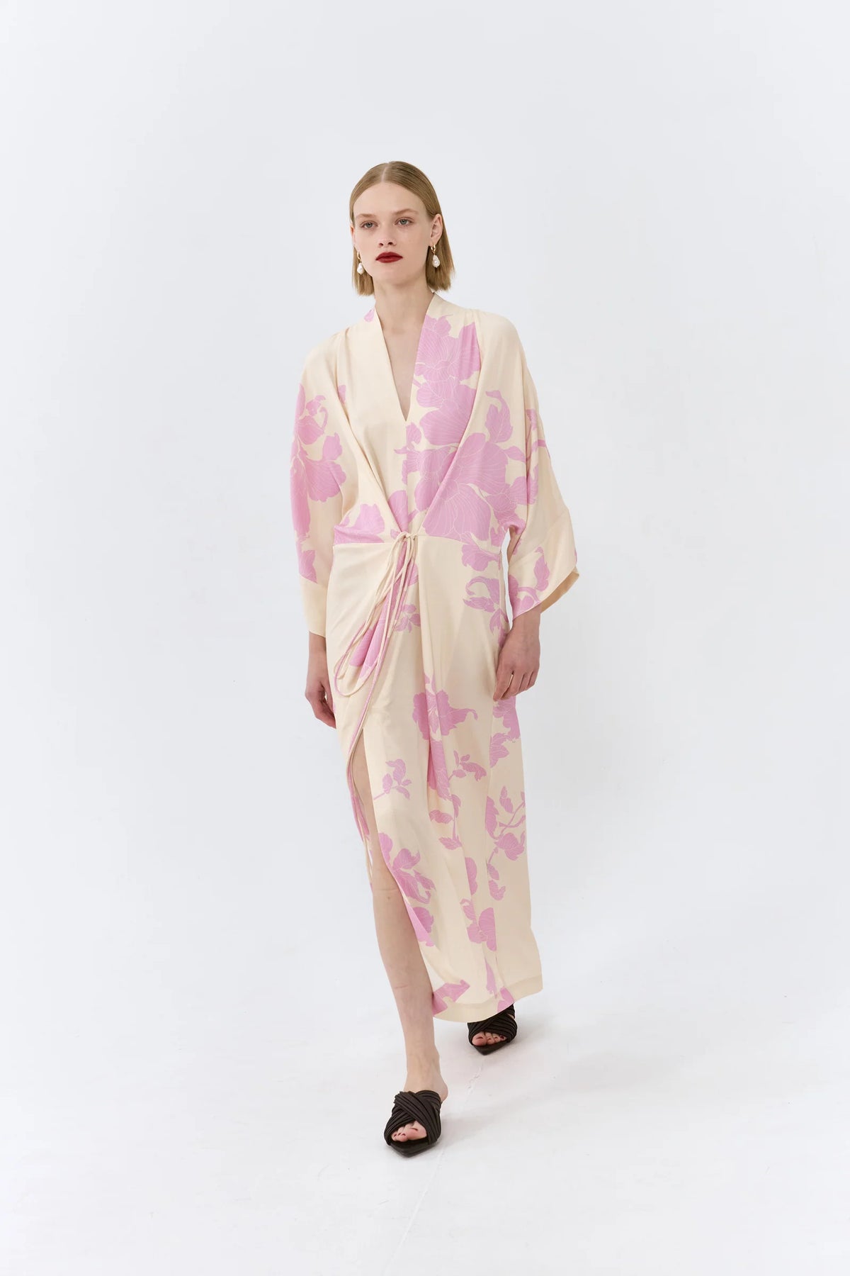 LOTTA KIMONO DRESS (ONE SIZE) - PINK