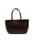 AMELIA WOVEN BAG - CHOCOLATE