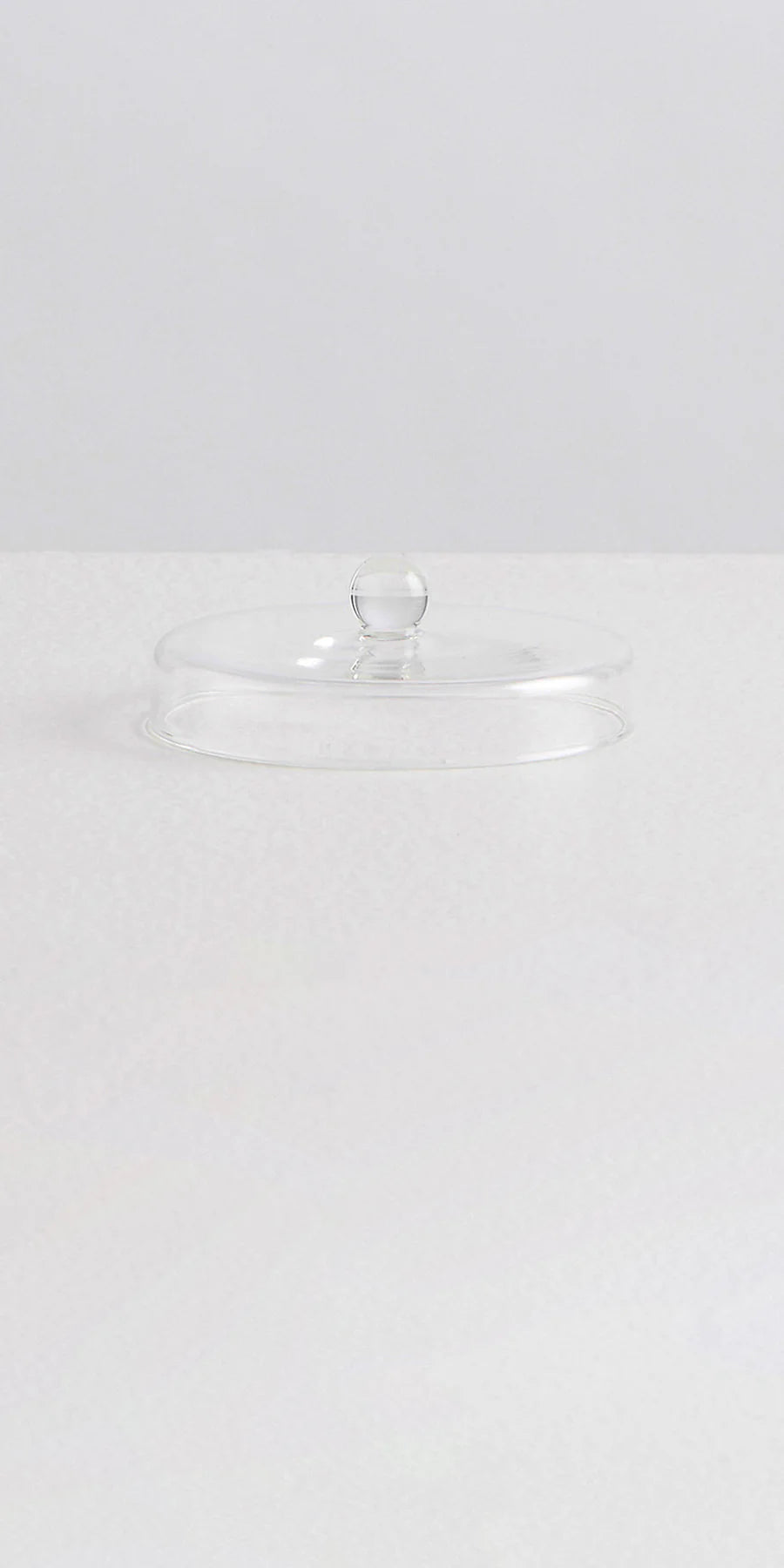 GLASS CANDLE LID - CLEAR